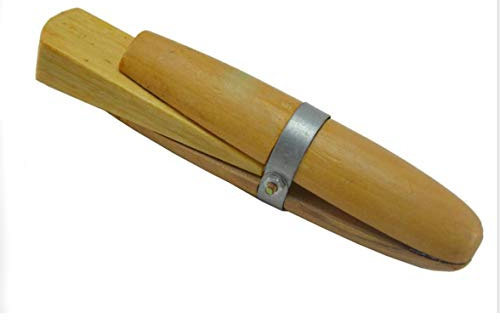 Chiloskit 6 Wooden Ring Clamp w/Wedge Jewelers Hand Tool Stone Setting Engraving Repair Jewelry Making Tool (Wooden Ring Clamp)