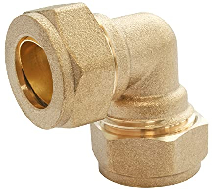 SOMATHERM FOR YOU, Coude laiton égal bague à compression pour tube cuivre Ø18 - Raccordement plomberie durable pour réseaux d'eau sanitaire et chauffage - Compatible tous tubes cuivre
