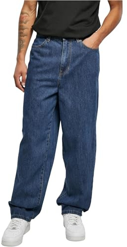 Urban Classics Jean pour Homme 90 - Indigo - Délavé - Taille 36, Mid Indigo Washed, 38
