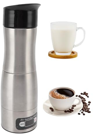 Topyond Tragbare Kaffeemaschine Für Das Auto, Elektrische Kleine Kaffeemaschine Mit 12 V 24 V Zigarettenanzünder, Reisekaffeemaschine, Auto-Kaffeemaschine
