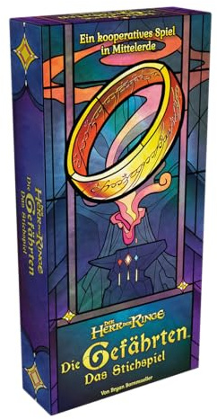 Asmodee Der Herr der Ringe: Die Gefährten Stichspiel - Kooperatives Kartenspiel, Strategiespiel für Erwachsene und Kinder ab 10 Jahren, 1 bis 4 Spieler, 20 Minuten - Deutsch