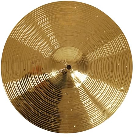 35,6 cm goldenes Crash-Becken aus Edelstahl für Schlagzeuger, klarer Klang, glatte Oberfläche, einfache Installation, zuverlässige Leistung