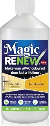 NDOR Magic Renew uPVC Door Colour Restorer, Weather Resistant, Faded uPVC Composite Door Restorer (500ml)