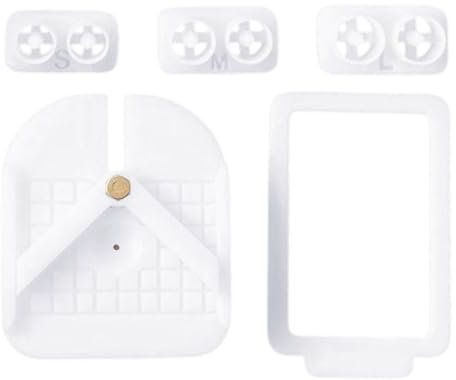 Herramienta de incorporación de poste de espárrago para aretes de arcilla - forma compacta, diseño de molde artesanal | Kit de fijación manual de pendientes con marco de alineación