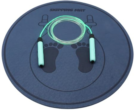 Hopprepsmatta - TPE, 22,8x22,8in, träningsmatta, 6MM | Stötdämpande | träningsmattor, hopprepsmattor för yoga, dans, hemmaträning, gym, pilates, konditionsträning [ ] [ ] [ ]