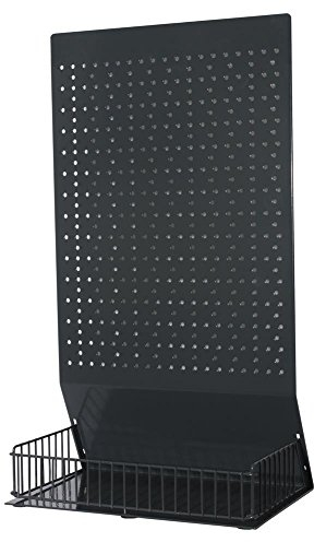 présentoir à paroi perforée pour comptoirs avec perforation euro RAL 7016 anthracite