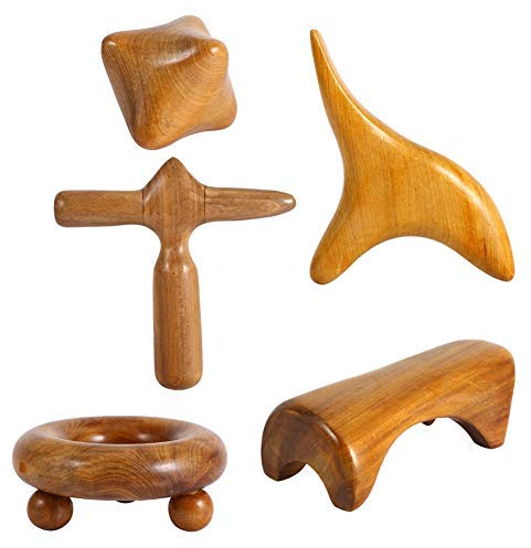 Holz Massager 5 Arten Vietnam wohlriechende hölzerne Körper Fuß Reflexzonenmassage Akupunktur thailändische Massager Rollen Therapie, eflexology Wooden stress Massage Body Roller SPA Massager