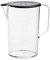 bamix Zubehör Jug, Messbecher 1l, Hitzebeständig, Kunststoff, BPA Frei, Inkl. Deckel, Griff, Maße, Durchsichtig, Spülmaschinenfest