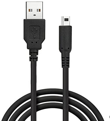 3DS 2DS DSi Ladekabel, Ladegerät, 1,2 m, für Nintendo New 3DS XL/New 3DS/ 3DS XL/ 3DS/ New 2DS XL/New 2DS/ 2DS XL/ 2DS/ DSi/DSi XL, Schwarz