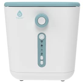 Electric Kitchen Composter - 3L Indoor Odorless Smart Composter with Detachable Carbon Filter - Countertop Compost Bin Turns Waste into Natural Fertilizer for Plants (White)