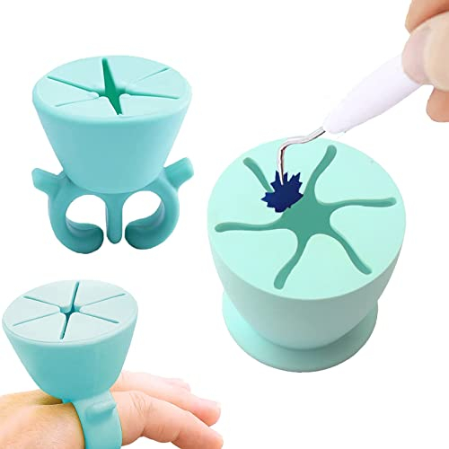 luckaide Lot de 2 accessoires de collecte de déchets de désherbage - En silicone - Pour inscription, silhouette, camée, élimination du vinyle (vert)