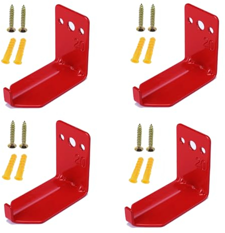 Feuerlöscher-Halterung, Wandhaken, Halterung für bis zu 9 kg Feuerlöscher, geeignet für große und kleine trockene Chemikalien- und Wasserlöscher