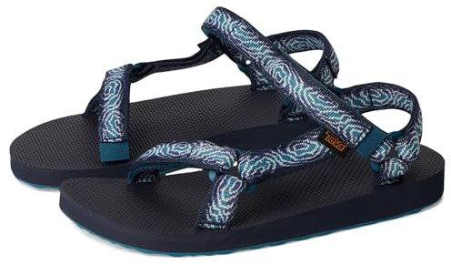 Teva Unisex-Child Original Universal (Toddler/Little Big Kid) Sport Sandal, Archive Topo Navy, 11 Little Kid