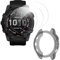 ToVioc [3+1 Pezzi Pellicola Protettiva Compatibile con Garmin Fenix 7X 51mm / Fenix 7X Solar/Fenix 7X Sapphire Solar, [Anti-Graffio] [Alta Definizione] Cover Fenix 7X Custodia TPU - Nero