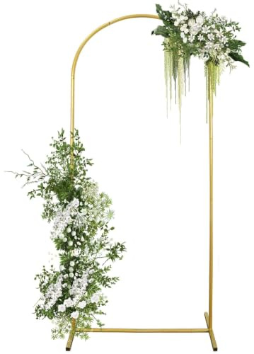 1,8 m per arco di nozze, supporto per feste, fiocchi di nozze per cerimonia, supporto per palloncini, decorazione per feste di compleanno, cornice per porta dorata