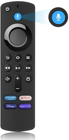 Télécommande Vocale 3 Gén, Télécommande de Remplacement Intelligente, Télécommande Universelle Smart TV, Adaptée aux Smart TV Stick/Cube (1/2 /3 Gen/Lite/4K/4K Max) (3 Gen)