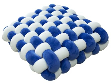 Soft Cushion - Knotted Back Support, Sleep Support Cushion, Meditation Cushion, Square Knotted Cushion, Soft Comfortable Square Knot Floor Ottoman | Creative Decorative Cushions For Living Room