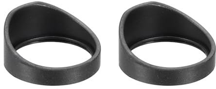PATIKIL 32-35 mm Eyepiece Eye Cups, 2Pcs Rubber Eyepiece Cover Guard for Stereo Microscope Telescope Aiming Scope, Black