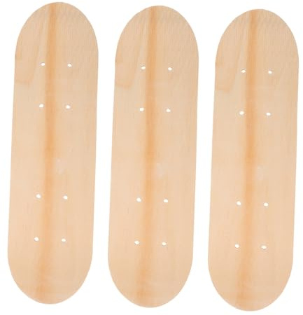 TOYANDONA Tabla Madera Manualidades para Patinetas Infantiles de 7 Capas de Madera Beige, Superficie Lisa y Segura para Pintar y Decorar en Parques y Pintura de Patineta
