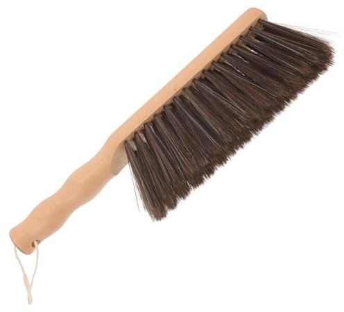 OUNONA Brosse de Cheminée à Manche Bois pour Nettoyage Intérieur et Extérieur Outil Polyvalent pour Récurer Foyer et Manteau Brosse Main Pratique pour Balayette Cheminée