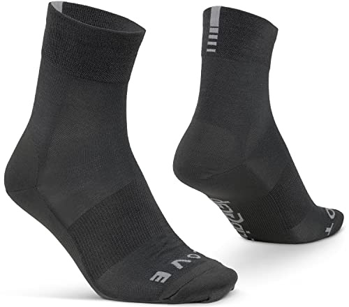 GripGrab Unisex Merino Lightweight Sl Sommer Fahrrad Socken, Grau, 35-38 EU