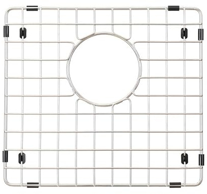 Starstar Diskbänksskydd rostfritt stål diskbänk botten galler, ställ (14,75 L x 15 W)