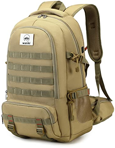 Waniki Rucksack Wanderrucksack Herren 40L - Trekkingrucksack Backpack Wasserdicht Reise Rucksack Militär Outdoorrucksack für Herren Damen Reisen Outdoor Wandern Travel