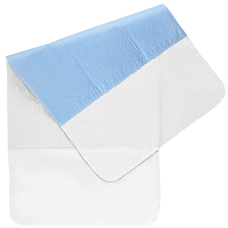 SEGUNA Waschbare Bettschutzeinlage mit Einsteckstreifen, 75x90 cm, 4-lagig, Inkontinenzunterlage, wasserdicht, Bettschutzauflage, Inkontinenzauflage