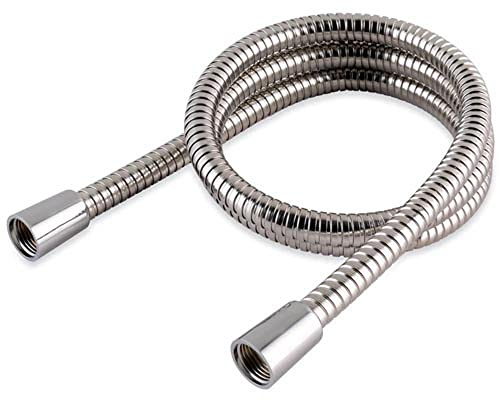 125 cm kurzer Brauseschlauch – 10 mm Innenbohrung – Edelstahl – für Haarwäsche, Badewanne und Bidets