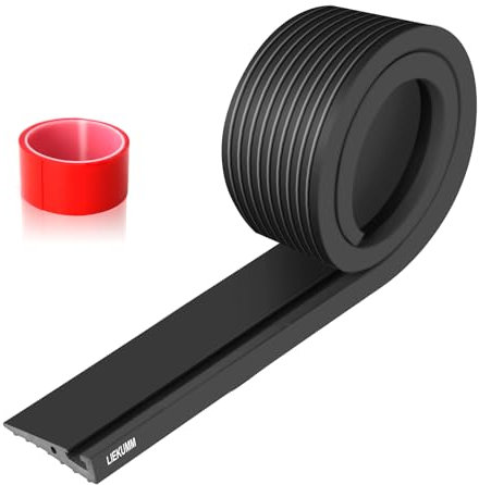 LIEKUMM 1.5 cm Rise Threshold Ramp, 800 kg Load Capacity PVC Portable Ramps for Wheelchairs, Indoor & Outdoor Curb Ramp, Ramps for Mobility Scooter, Electric Wheelchair, Garage, Step, Motorbike, Black