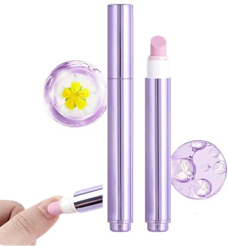 Stylo à ongles 2 en 1 pour enlever les cuticules, stylo à huile avec pointe en céramique, stylo polissoir pour ongles secs et abîmés