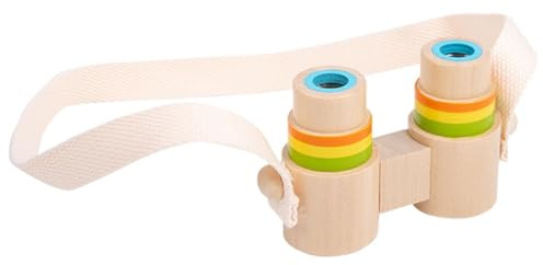 Giocattoli Da Esterno - Binocolo Per Bambini Da 4,72x2,75 Pollici | Binocolo In Legno Giocattolo Per Ragazzi E Ragazze Bambini Pieghevole Design Umanizzato Larghezza Regolabile Lunghezza Focale