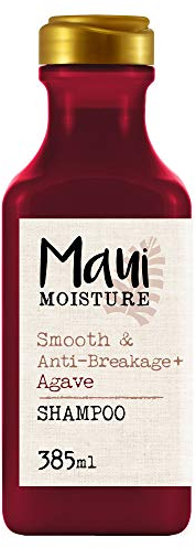 Maui Moisture Strength & Length Agave Shampoo (385 ml), feuchtigkeitsspendendes Anti-Haarbruch & Haarpflege Shampoo, reich an Agave, Hibiskusöl & Ananasextrakt, ohne Silikone, Sulfate & Parabene