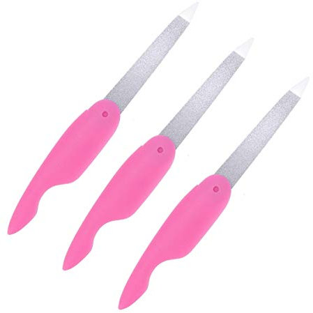 Lurrose Faltbare Nagelfeile Edelstahl 3 Stück Für Unterwegs Und Zuhause Praktisches Design Für Schöne Fingernägel