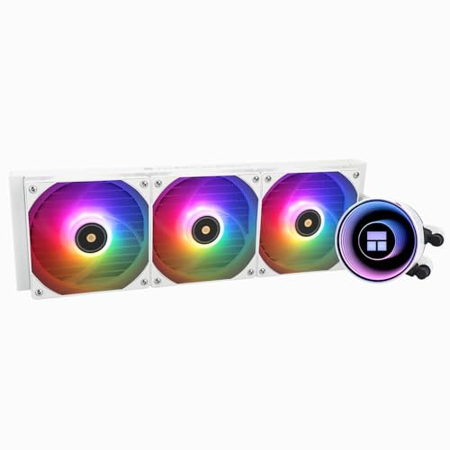 TR Frozen Notte 360 WHITE ARGB CPU-Kühler, Wasser-CPU-Kühler, Spezifikationen des CPU-Kühlers 360 weiß, Dual-Lüfter PWM, S-FDB V2-Kugellager, geeignet für AMD/AM4, AM5, LGA1851