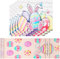 Bigqin Ostern Tischläufer mit 4 Tischsets, 183 x 33 cm abwaschbar Frühling Hasen Ostereier Table Runner, Saisonnal Platzset Tischband Set Osternsläufer Tischdeko für Ostern Esszimmer Party Dekoration