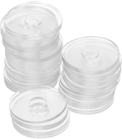 HEALEEP 50pièces Rondelles Transparentes Pour Vis Joints Étanchéité Et Rénovation De Poignées De Compatible