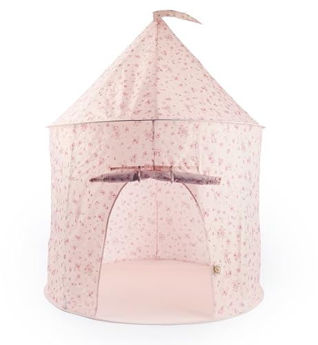 Bieco Pop up-tält Dreamy Flowers | Lektält barn | Prinsesstält | Bolltält | Barnlektält | Lektält barnrum