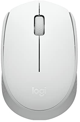 Logitech M171 kabellose Computermaus fürPC, Mac, Laptop, 2.4 GHz mit USB Mini-Empfänger, optische Spurführung, 12 Monate Batterie beidhändig anwendbar - Weiß