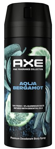 Axe Premium kroppsspray Aqua bergamot deodorant utan aluminiumsalter för 72H färskhet 150 ml