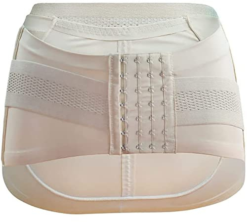 Pelvic Correction Belt, Adjustable Pelvic Support Brace Belt, Memory Cartilage on Both Sides, Skin-Friendly Fabric, Prevent Pelvic Anterior Tilt and Postpartum Hip Expansion,Skin Tone,M
