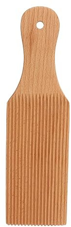 Beech Wood Gnocchi Board, Traditional Pasta Making Tool, Butter Paddle for Kneading Dough