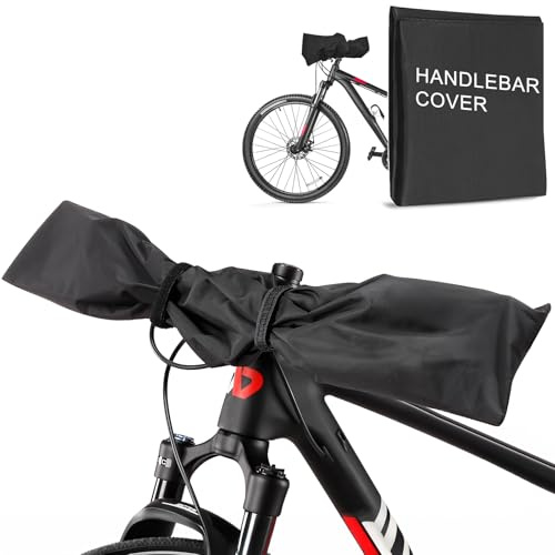 Nutmanel 2PCS Housse de Protection de Guidon Ebike, Protection de Transport, Protection Contre l'humidité, la poussière, Protection contre la pluie Housse de protection pour guidon