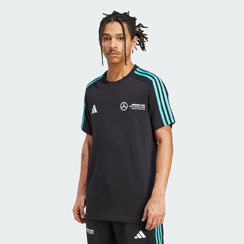 adidas Niños Mercedes - AMG Petronas Formula One Team DNA tee Youth, Black/White, 13-14 Years