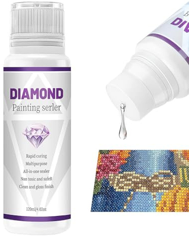Selladores de pintura Diamondss - Selladores de pegamento de pintura 5D Diamondss, sellador de pintura Diamondss | Pegamento para rompecabezas para sujeción permanente de 120 ml, pegamento