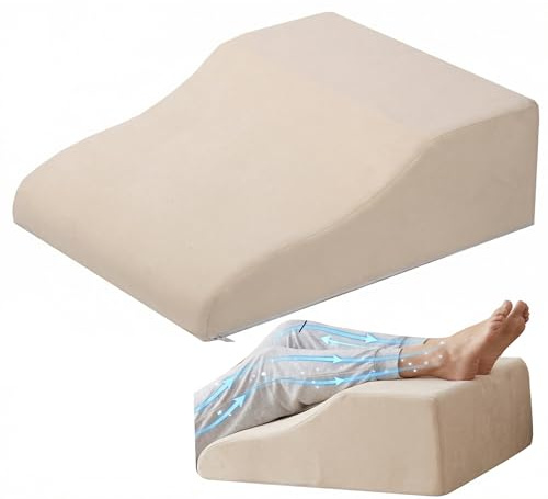 WYJHNLBEDC Coussin pour Les Jambes, Coussin veineux Ergonomique | coussin de surélévation des jambes, avec mousse à mémoire forme housse