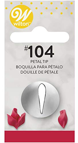 Wilton Blister Cornetto Petalo N.104 Blister Cornetto Petalo N.104, Acciaio, Argento,