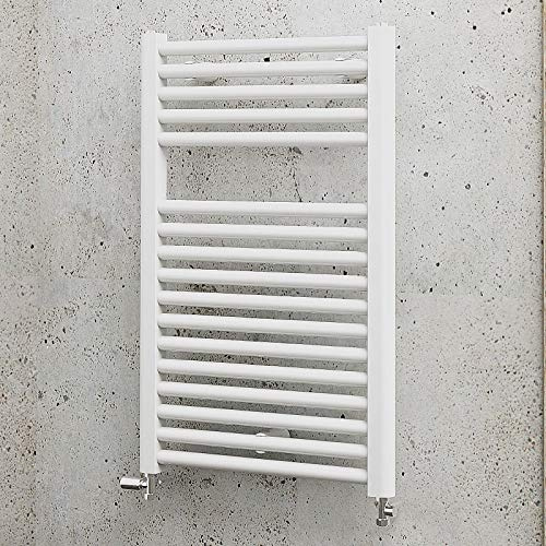 Schulte Badheizkörper München, 77 x 50 cm, 451 Watt Leistung, Anschluss unten, alpinweiß, Designheizkörper, EP07650 04