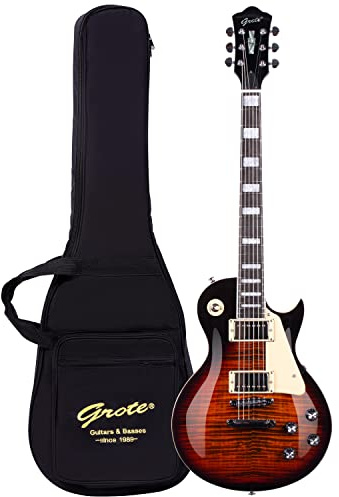GROTE Guitar Solid Body Electric Guitar with Gigbag LPYS-006 (TS)