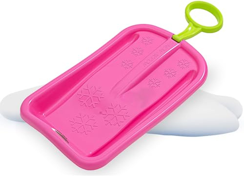 JAMARA 461133 Snow Play Bob Arrow 74 cm slagtålig plast, handtag, maximal vikt: 50 kg, aerodynamisk konstruktion, rosa